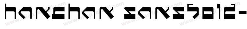 hanchan sansbold字体转换